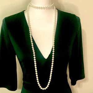 WHBM Long Pearls NWOT